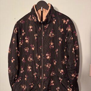 Woman Within Women's Reversible Quilted Barn Jacket Size L (18/20)